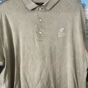Vintage Greg Norman Troon North Golf Polo | Jacquard Pattern | 1990s Era
